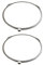 2 Pcs Microwave Turntable Ring Microwave Glass Turntable Plate Roller Support Glass Plate Tray Wheel Ring for Glass Plate Tray Supporting