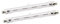 LEDLUX 2 Pezzi Lampade Alogena R7S Dimmerabile, Bianco Caldo 2800K, R7S 118mm 80W 1375 Lumen
