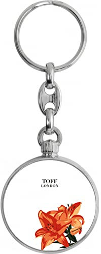 Toff London Porte-clés fleur de lys orange