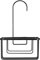 Croydex Matt Black Hook Over Shower Caddy, Durable Powder-Coated Mild Steel Bathroom Accessory, Spacious Bathroom Shelves for Extra Storage, Easy Install Bathroom Storage, No Drilling Required
