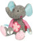 SIGIKID 42846 Stofftier Elefant rosa Patchwork Sweety Kuscheltier zum Spielen & Schmusen aus weichem Materialmix für Babys und Kinder, Jungen und Mädchen von 0 bis 8 Jahren Mehrfarbig/Elefant 31 cm