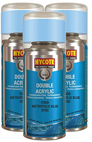 Hycote Ford Metropolis Blue (Metallic) 150ml (Pack of 3)