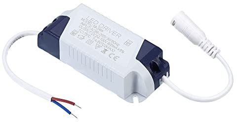 PATIKIL 18-24W 300mA LED Controlador, AC 85-265V Salida 54-100V DC Hembra Conector Constante Corriente Rectificador Transformador Externa Alimentación Fuente LED Techo Lámpara