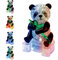 Fopytu 3D -kristallrätsel 3D Panda Puzzle Blinkendem Hellem Home Dekoration Geburtstagsspielzeug Für Kinder Kinder
