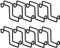 Tudomro 8 Stück 10,2 cm Pferdehaken über Schiene Zaumzeughaken Heavy Duty Metall Pferd Wassereimer Kleiderbügel Robuste Reißzwecken Kleiderbügel für Pferde Angeln Sattel Zaun Türhalter, schwarz