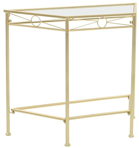 ZQQLVOO Beistelltisch Vintage-Stil Metall 87x34x73 cm Gold, Console Table, Konsolentische, Konsolentisch, Schmaler Flurtisch, Eingangtisch, Sideboard Beistelltisch für Eingang und Flur
