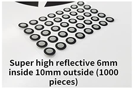 HMULTI 3D-Scanner-Markierungspunkte Handheld 3D -Scanner 3D Magnetmarke Punktpositionspunkte Reflexionspunkt Punkt Punktzielpunkt -Punktpositionierungspunkt (Color : L, Size : 2)