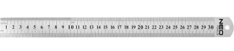 NEO TOOLS Linearmessgerät Linearmaßstab Messlatte 30 cm, Edelstahl | Grundlegende Messungen, Klare Markierungen, Öffnung zur einfachen Aufbewahrung, In Werkstätten, Auf Baustellen unentbehrlich