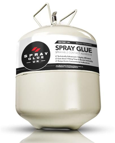 Canister Spray Glue Contact Adhesive 22KG Canister Heavy Duty, Super Strong Carpet Glue, Multipurpose Adhesive for Fabric, Carpet, Vinyl, Plastic Bonds All