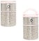 Olmitos - Termo papillero para sólidos acero inox 570ml + 250ml - Asas y aro de silicona - 11.5 x11.5 x 17.5cm (Rosa)