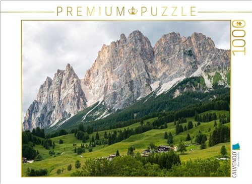 Puzzle · Le Tofane Berg, Dolomiten Panorama aus dem Cortina | Ein entspannender Spaziergang in der Natur · 1000 Teile · Lege-Größe 64 × 48 cm · CALVENDO Puzzle