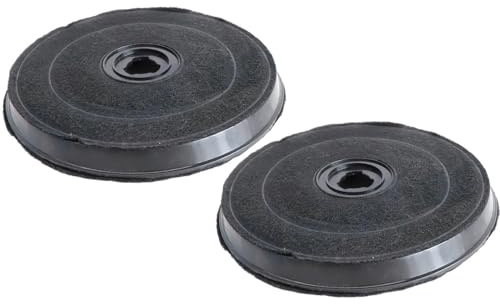 Trade-Shop Lot de 2 filtres à charbon actif Ø 230 mm compatibles avec les hottes aspirantes Faber Rex Wpro Smeg Viva Zerowatt Remplace CZ5101X0 Z5101X0 VVZ11V10 11005728 11005736 11005732