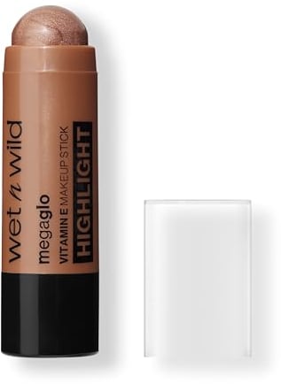 Wet n Wild, Mega Glo Vitamin E Makeup Stick, Vielseitiger Highlighter- und Bronzer-Stick für Augen, Wangen und Lippen, Aufbaubare und Verblendbare Formel, Desert Sands