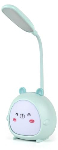 AEUZWR Schreibtischlampe Kinder, LED Schreibtischlampe für Kinder, Nette Cartoon Schreibtischlampe, Augenschutz Leselampe, für Lektüre, Studieren, Arbeiten, Blau