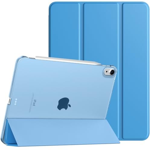 TiMOVO for iPad Air 11 Inch Case (M3/M2-2025/2024), iPad Air 5th Generation 2022/4th Gen 2020 10.9 Inch, Slim Hard Translucent Back Cover, Support Auto Wake/Sleep, Dodger Blue