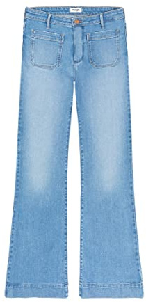 Wrangler Flare Fit - Vaqueros para Mujer, Pierna Acampanada, marrón (Hazel), 31W x 30L