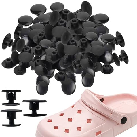 HDGSAFD Lot de 30 Rivets pour Chaussures, Boucles Amovibles, Bases de Fleurs, Décorations Dissimulées, Fermetures de Fleurs