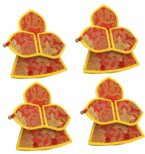 TOYANDONA 4 Stück Vajra-Glocken- und Stößel-Set Tasche für Nepal Dharma Vajra Vajra-Glocken-Organizer Tasche für Vajra-Glocke Vajra-Glockenhalter nepal glocke glockenhülse