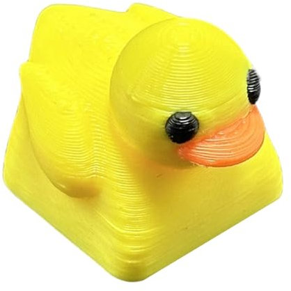 JOERBABU Lovely Resin Yellow Duck Keycap for Mechanical Keyboards, Comfortable Touching Gaming Keyboard Keycap Repalce
