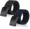 KEYRI 2 Stück Gürtel Herren, Business Güertel Nylon Canvas Belt Herren Guertel Canvasgürtel Gürtel Ohne Löcher Verstellbarer Arbeitsgürtel Stoffgüertel Outdoor Güertel für Herre Länge 135 cm
