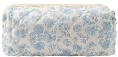 loghohu Federmäppchen, Mäppchen, Federmäppchen mit Blumenmuster für Damen Tragbares und Niedliches Mäppchen, Kosmetiktasche, Reise- und Kulturtasche, Schlüsseltasche Geldbeutel