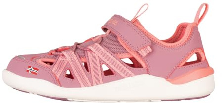 Trollkids Kids Saltfjord Barefoot Sandal 27, Peony Rose