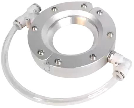COYEUX Ring Air Knife Blower, Aluminum Alloy Ring Wind Knife, with 2 Air Inlets, for Pipe and Cable Drying, Use with Air Compressor