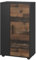 Vicco Kommode Berno, Schwarz/Oldstyle, 50.1 x 87.3 cm mit 2 Fächern