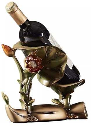 DTACBNEUZ Weinregal Lotuswurzel-Weinregal, Ornament, moderner Weinkühler, Tischdekoration, Wohnzimmer-Vitrine, Heimeinrichtung