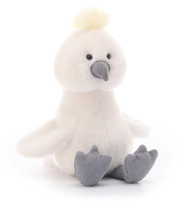 Apricot Lamb Kakadu Vogel Plüschtier Kuscheltier Stofftier Weiß 18cm