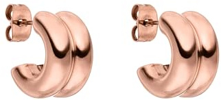 Purelei Flow Creolen – Markante Edelstahl Ohrringe mit fließender Form – wasserfest & modern – erhältlich in Gold, Silber, Roségold oder Bicolor