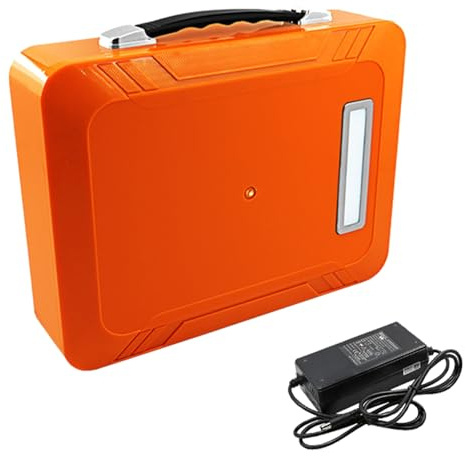 JHKJ 12V 60Ah Outdoor Portable Battery 12V Lithium Battery Pack for Xenon Lamp/LED Lamps/Searchlight 12 Volt Spare Lithium Batteries with Charger