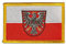 Aufnäher Patch Flagge Deutschland Stadt Frankfurt - 8 x 6 cm