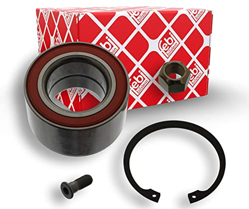 febi bilstein 05847 Radlagersatz mit Befestigungsschraube, Mutter und Sicherungsring, 1 Stück | Kompatibel mit: VW TRANSPORTER T4 Bus, TRANSPORTER T4 Kasten, TRANSPORTER T4 Pritsche/Fahrgestell (70E, 70L, 70M, 7DE, 7DL