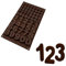 Silikomart | SF174 Moule en silicone pour monoportions CHOCO 123, antiadhésif, paquet de 6 moules à gâteaux, volume 60 x 2 ml Tot. 120 ml