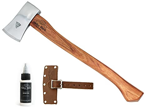 1844 Helko Werk Germany Classic Journeyman Pack Axe - Made in Germany Lightweight and Compact Backpacking Axe and Bushcraft Axe for Camping - Head 1.5 lbs, Handle 20 in. (Journeyman) #11441