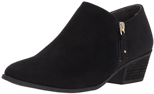 Dr. Scholl's Brief-Ankle Boot, Botas Cortas al Tobillo Mujer, Black Microfiber Suede, 38 EU