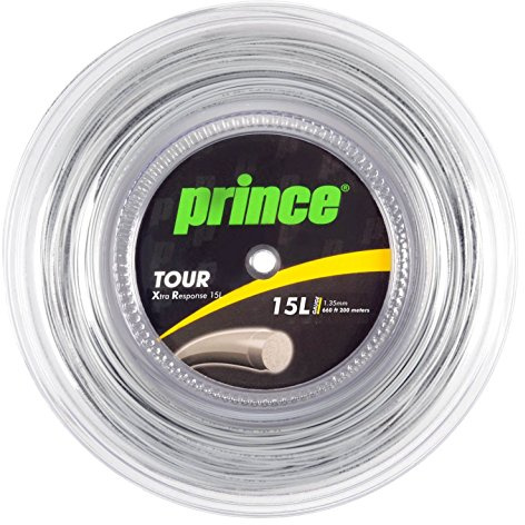 Prince Tour XR 200M Silber Tennis Spule Seil 200 m Monofilament Silber
