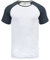 Solid SDBastian Herren T-Shirt Kurzarm Shirt mit Rundhals-Ausschnitt Baumwollmischung Regular fit, Größe:XL, Farbe:White Blue Melange (B0001)