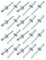 sourcing map 20pcs 6mmx16mm aluminium/acier Rivets aveugles ouvert