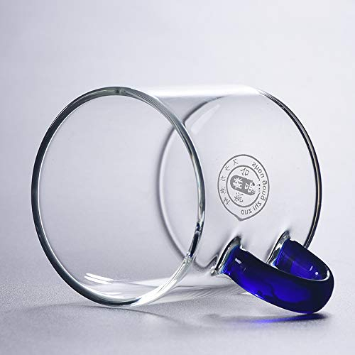 Taza De Té De Vidrio Transparente Resistente Al Calor Gruesa Taza De Té Pequeña Con Asa Taza Juego De Té De Kung Fu Taza Maestra Taza Para El Oído Tazón De Té Tazón De Té Pequeño Para El Hogar Juego