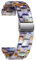 BINLUN Harz Uhrenarmband für Damen Herren 12mm 14mm 16mm 18mm 20mm 22mm,Ersatz Uhrenarmbänder Faltschließe Schnellverschluss für Smartwatch,14 Farben Licht Mode Hautfreundliche Armband in 3 Schnallen
