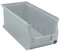 Allit 456294 ProfiPlus Box 3L, grau Stapelsichtbox, PP TÜV/GS, V: 4,1 L,Lagersichtbox, Sichtbox, Lagerbox, stapelbar