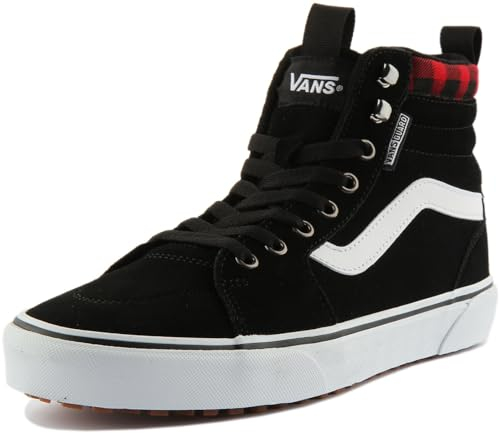 Vans Herren Filmore Hi Vansguard Sneaker, Suede Black Red Plaid, 44 EU