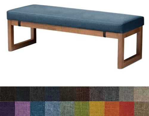 Kimgull Bankauflage Sitzkissen Bank Bankkissen Sitzauflage Sitzpolster Sitzbank Auflage Polster fur Banke Kissen Kissenauflage for Küchenbank Gardenbank Essbank (180X45X5CM Marineblau)