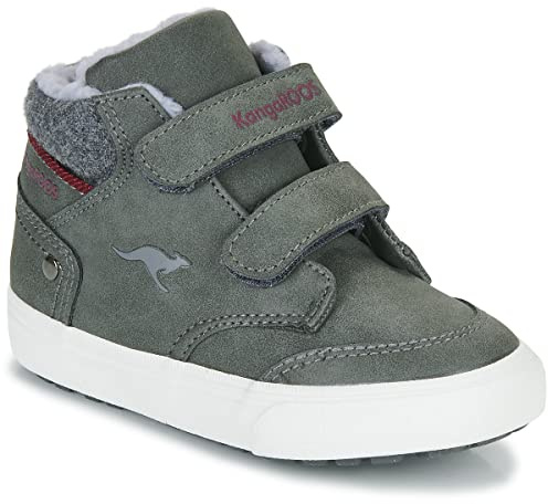 KangaROOS Unisex Kinder Kavu Primo V Sneaker, Steel Grey Rouge, 25 EU
