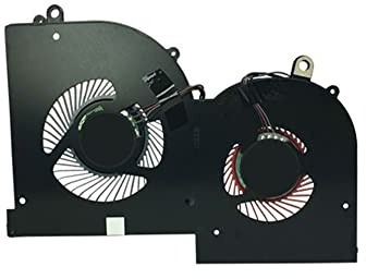 Replacement Laptop VGA GPU-Lüfter Abkühlen Fan für for MSI for Creator P65 Schwarz