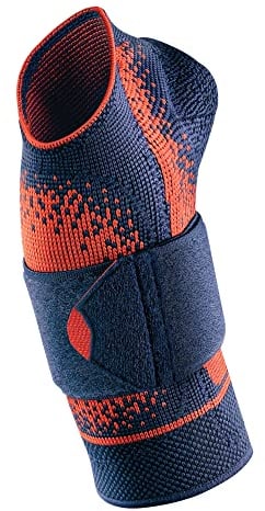 SPORLASTIC – MANUDYN SUPREME Handgelenkbandage RECHTS 3D-Gestrick– Orthopädische Handgelenkstütze mit anatomischer AIR-MATRIX Silikonpelotte zur Unterstützung des Ulnarköpfchens – Orange Größe XXL