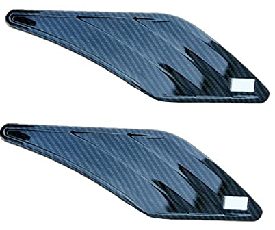 HeckspoilerflüGel 2 Stücke Auto Air Vent Aufkleber Seite Kotflügel Aufkleber Für Audi Für ABT RS3 RS4 RS5 RS6 A6 C6 C5 A1 A3 8P A4 B8 B6 A5 A7 A8 Q5 Q7 TT R8 Heckflügel (Farbe : Carbon Type 2)
