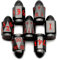 DND Würfelset for Dungeons and Dragons, ZHOORQI Bullet Metall Würfel, D&D Polyedrische Würfel Set für Rollenspiele, The DND Dice Set for Table Games（7-Gun Red）